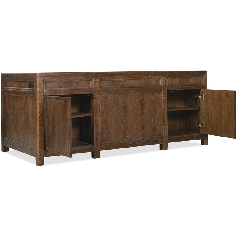 Driftwood - Executive Desk - Medium Wood