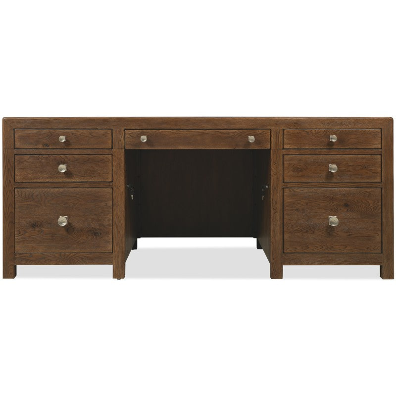 Driftwood - Executive Desk - Medium Wood