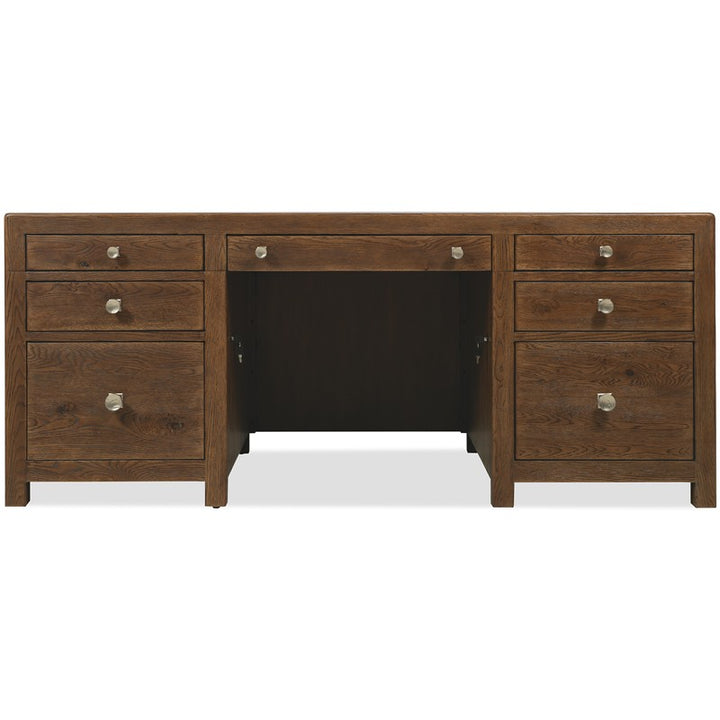 Driftwood - Executive Desk - Medium Wood