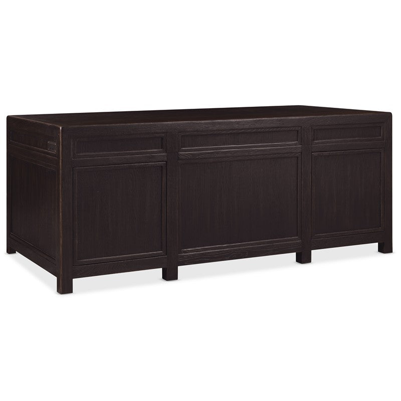 Driftwood - Executive Desk - Burnt Timber