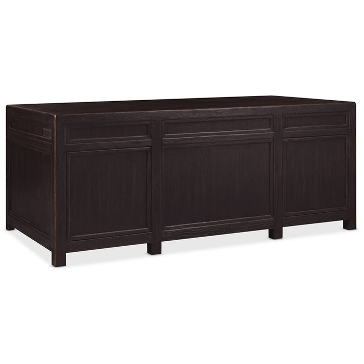 Driftwood - Executive Desk - Burnt Timber