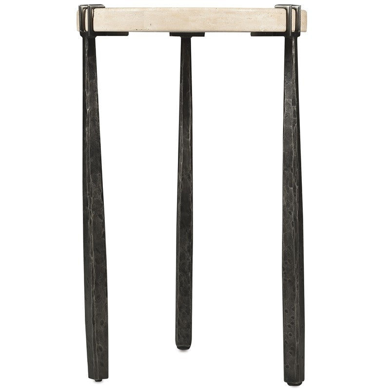 Driftwood - Metal Spot Table - Beige / Gray