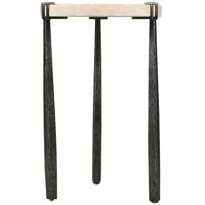 Driftwood - Metal Spot Table - Beige / Gray