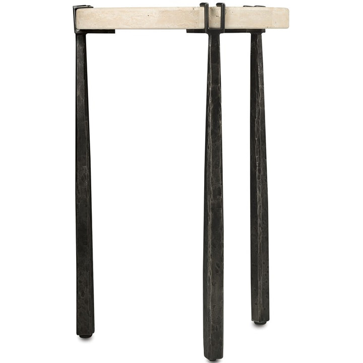 Driftwood - Metal Spot Table - Beige / Gray