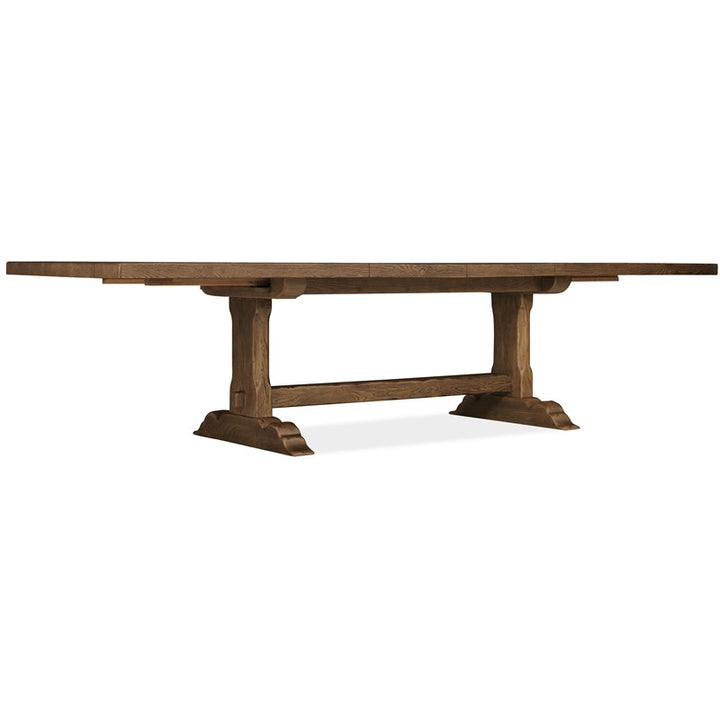 Driftwood - Rectangle Dining Table With Two Leaves - Medium Wood