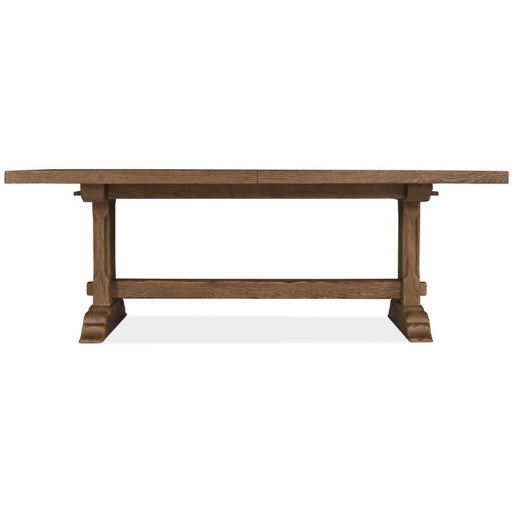 Driftwood - Rectangle Dining Table With Two Leaves - Medium Wood