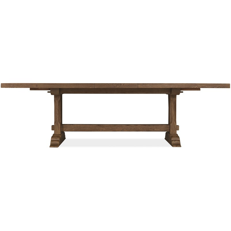 Driftwood - Rectangle Dining Table With Two Leaves - Medium Wood