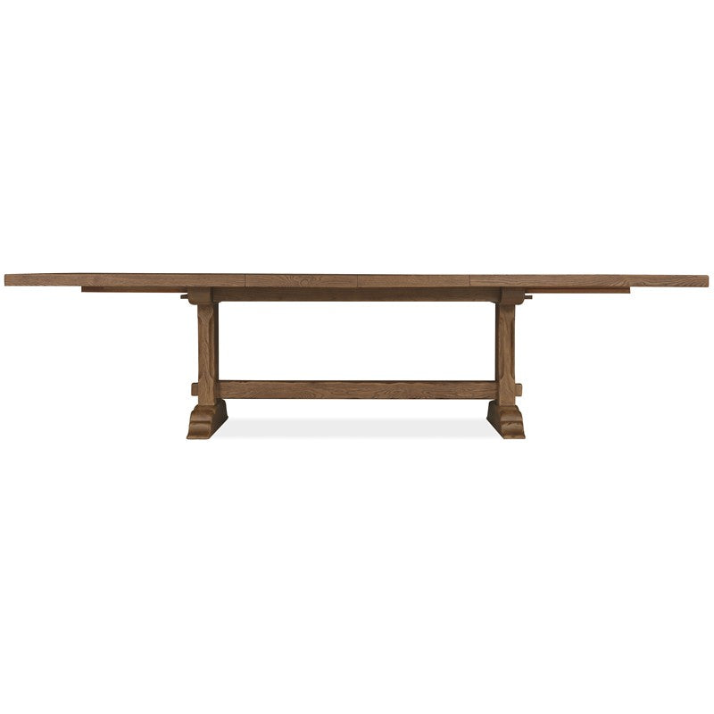 Driftwood - Rectangle Dining Table With Two Leaves - Medium Wood