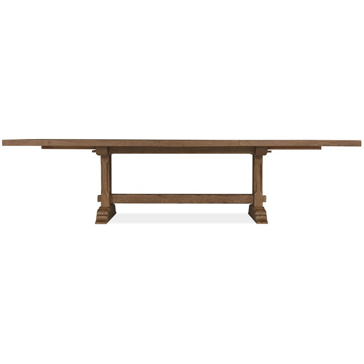 Driftwood - Rectangle Dining Table With Two Leaves - Medium Wood