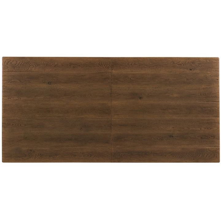Driftwood - Rectangle Dining Table With Two Leaves - Medium Wood