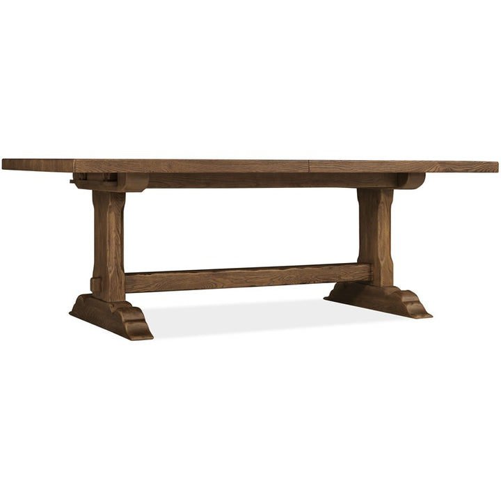 Driftwood - Rectangle Dining Table With Two Leaves - Medium Wood