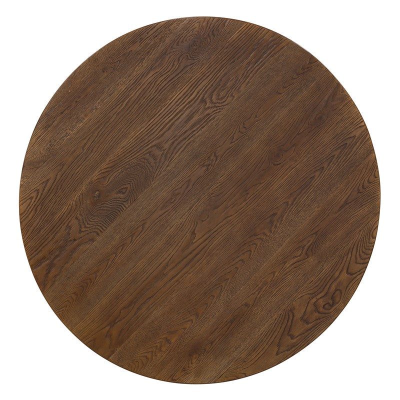 Driftwood - 48" Round Dining Table - Worn Saddle