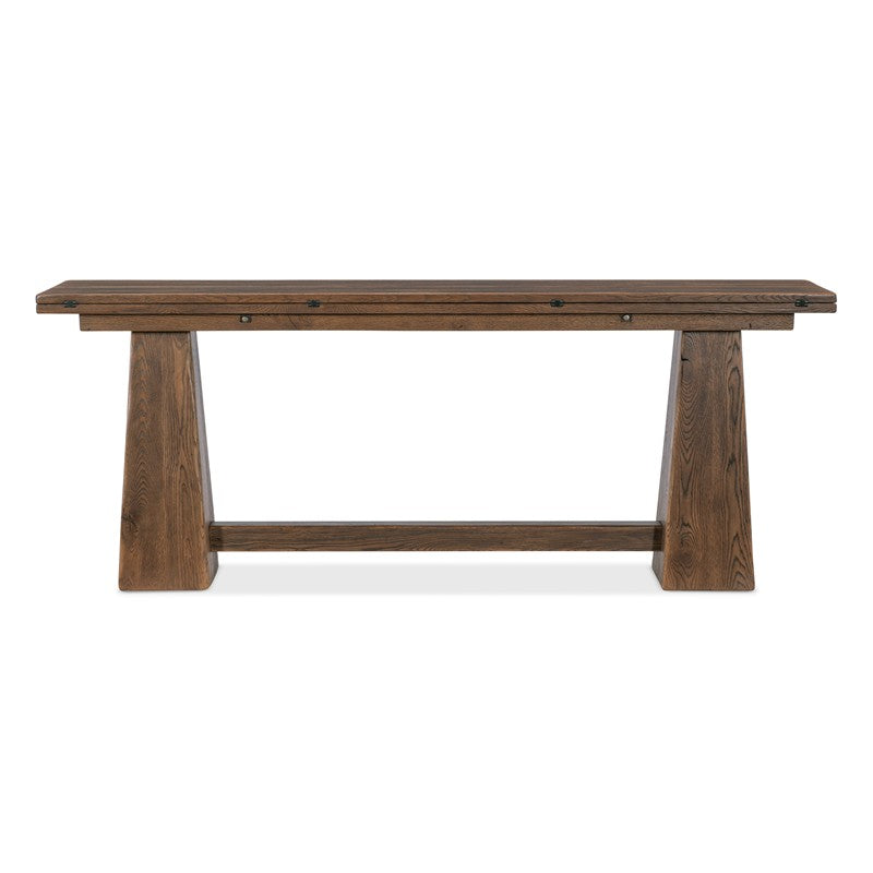 Driftwood - Flip-Top Console Table - Medium Wood