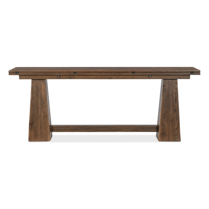 Driftwood - Flip-Top Console Table - Medium Wood