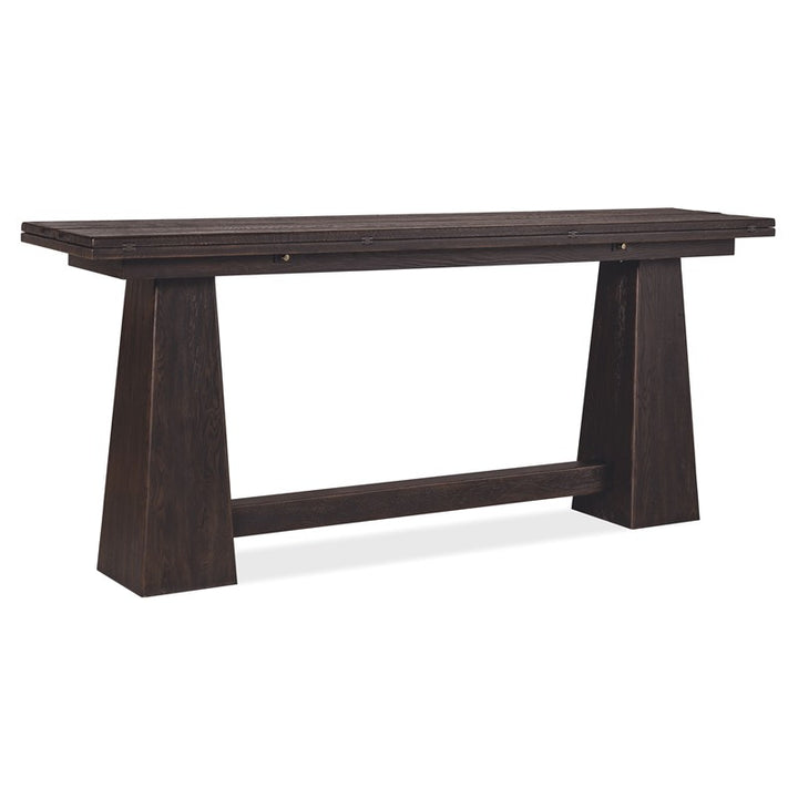 Driftwood - Flip-Top Console Table - Burnt Timber