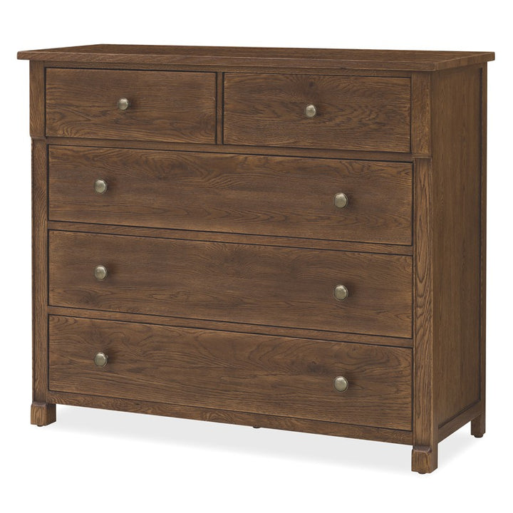 Driftwood - Five-Drawer Chest - Worn Saddle