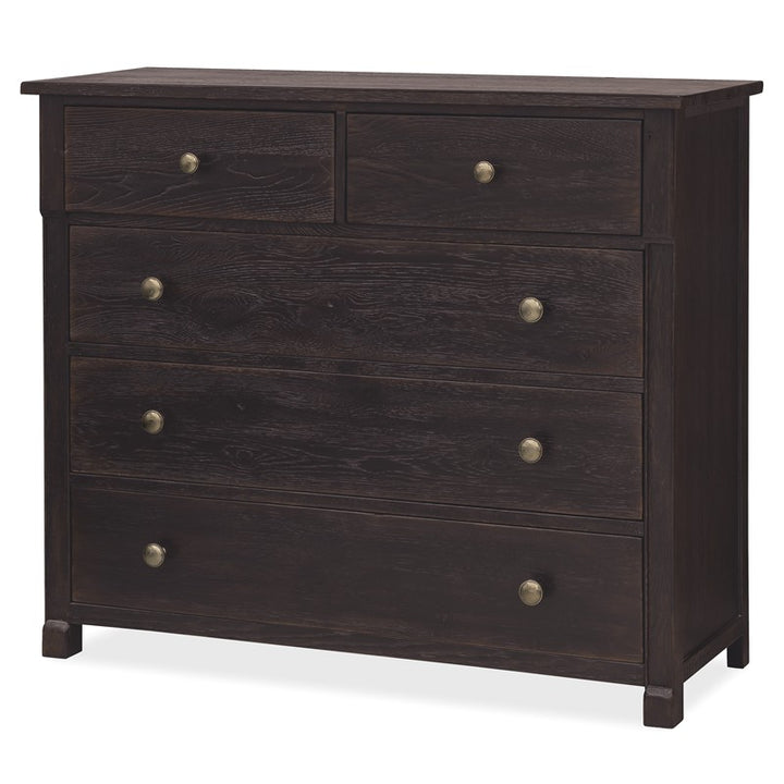 Driftwood - Five-Drawer Chest - Burnt Timber
