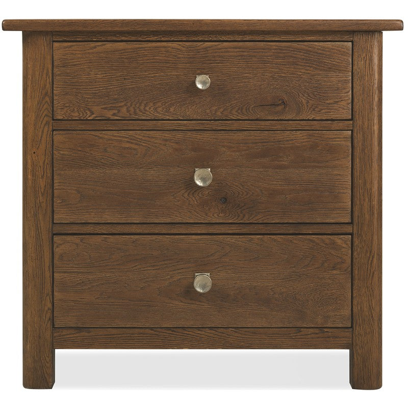Driftwood - Three-Drawer Nightstand - Medium Wood