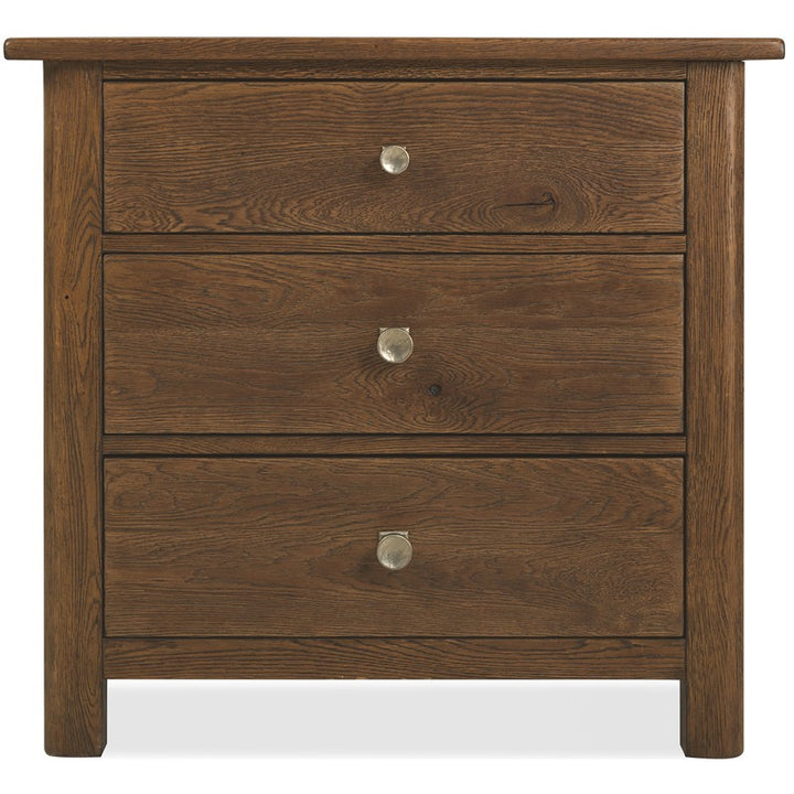 Driftwood - Three-Drawer Nightstand - Medium Wood