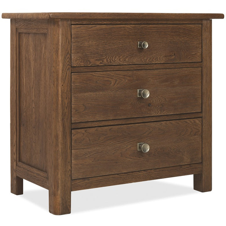 Driftwood - Three-Drawer Nightstand - Medium Wood