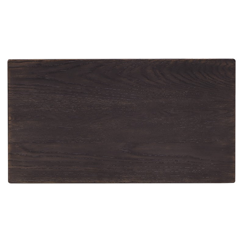 Driftwood - Three-Drawer Nightstand - Burnt Timber