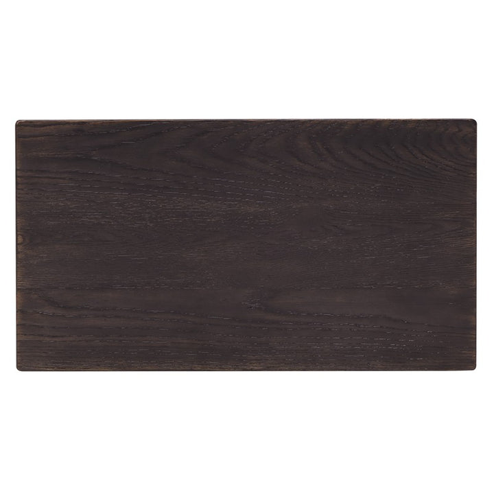 Driftwood - Three-Drawer Nightstand - Burnt Timber
