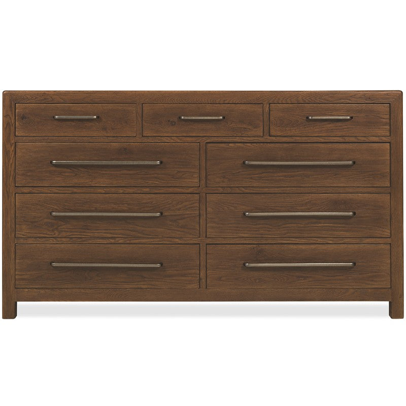 Driftwood - Nine-Drawer Dresser - Medium Wood