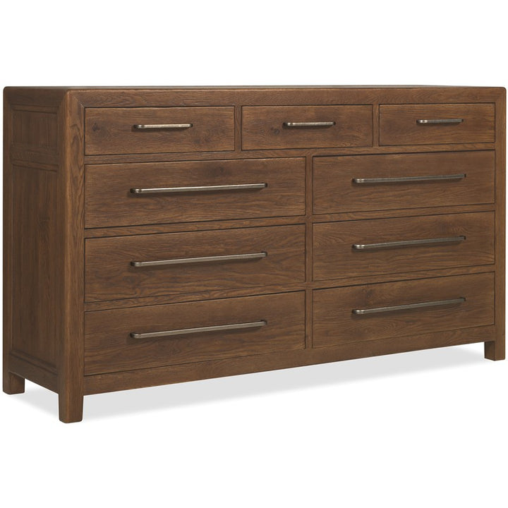 Driftwood - Nine-Drawer Dresser - Medium Wood
