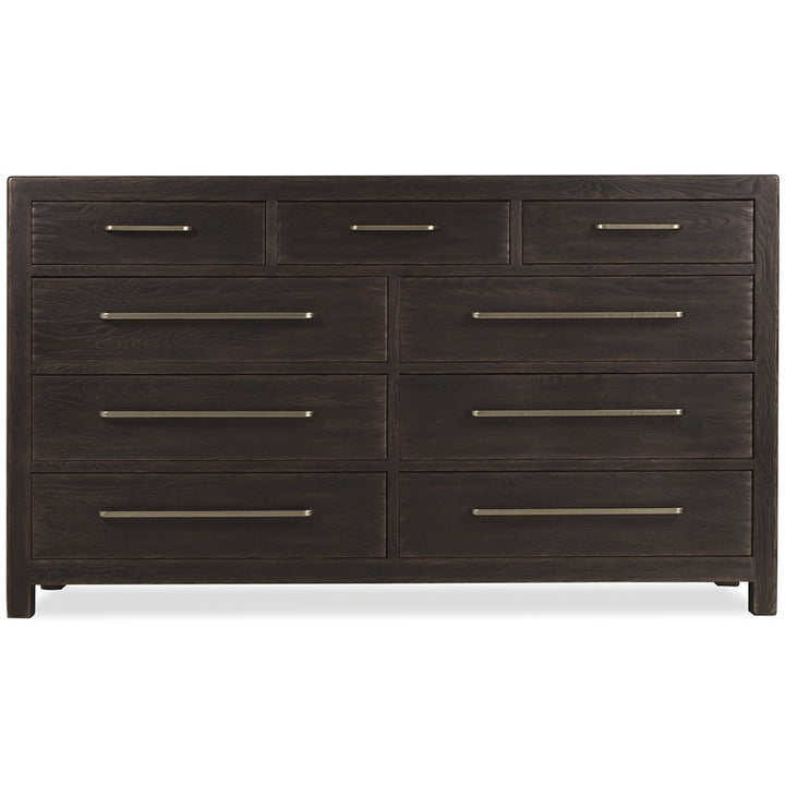 Driftwood - Nine-Drawer Dresser - Burnt Timber
