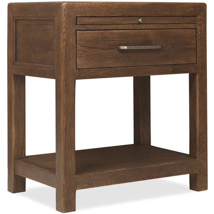 Driftwood - One-Drawer Nightstand - Medium Wood