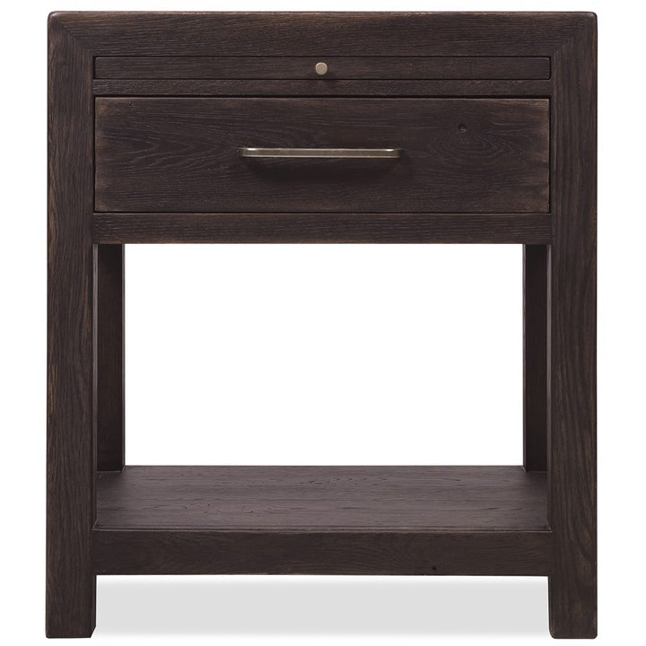 Driftwood - One-Drawer Nightstand - Burnt Timber