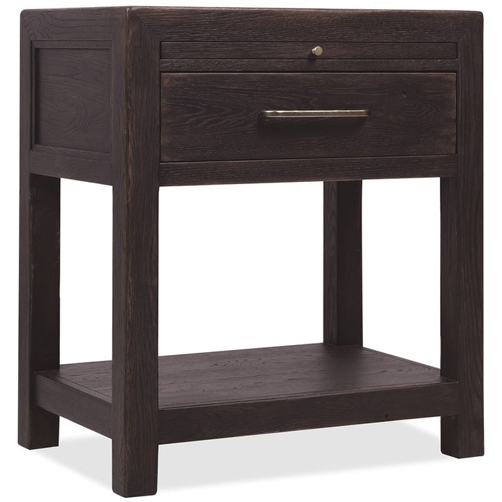 Driftwood - One-Drawer Nightstand - Burnt Timber