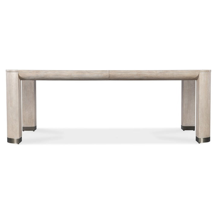 Modern Mood - Leg Dining Table With 1-24" Leaf - Beige
