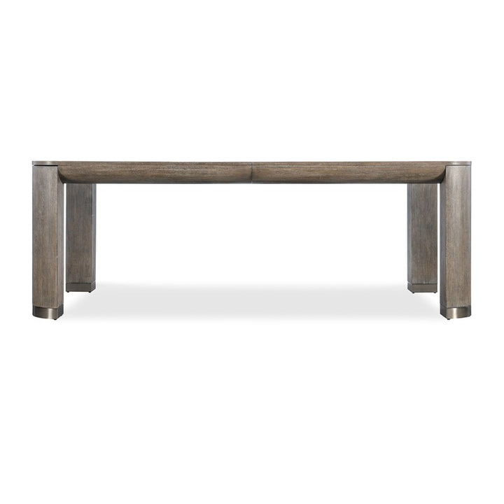 Modern Mood - Leg Dining Table With 1-24" Leaf - Dark Brown