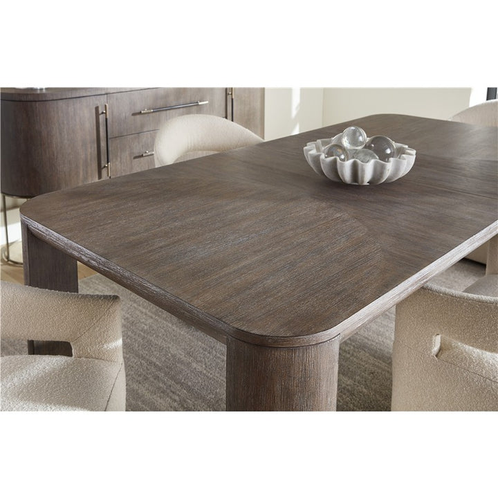 Modern Mood - Leg Dining Table With 1-24" Leaf - Dark Brown