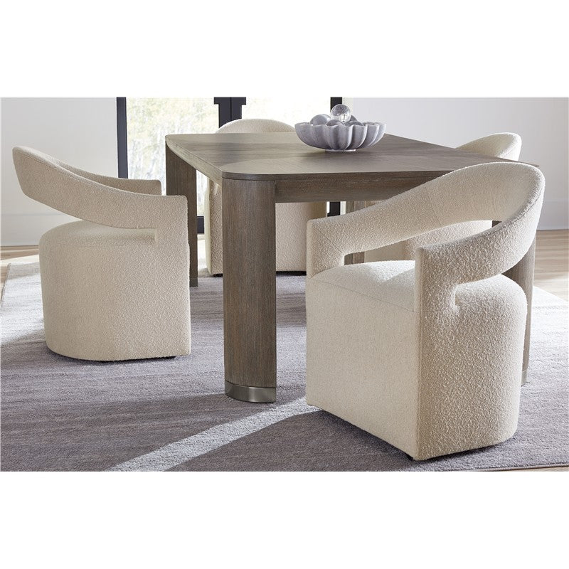Modern Mood - Leg Dining Table With 1-24" Leaf - Dark Brown