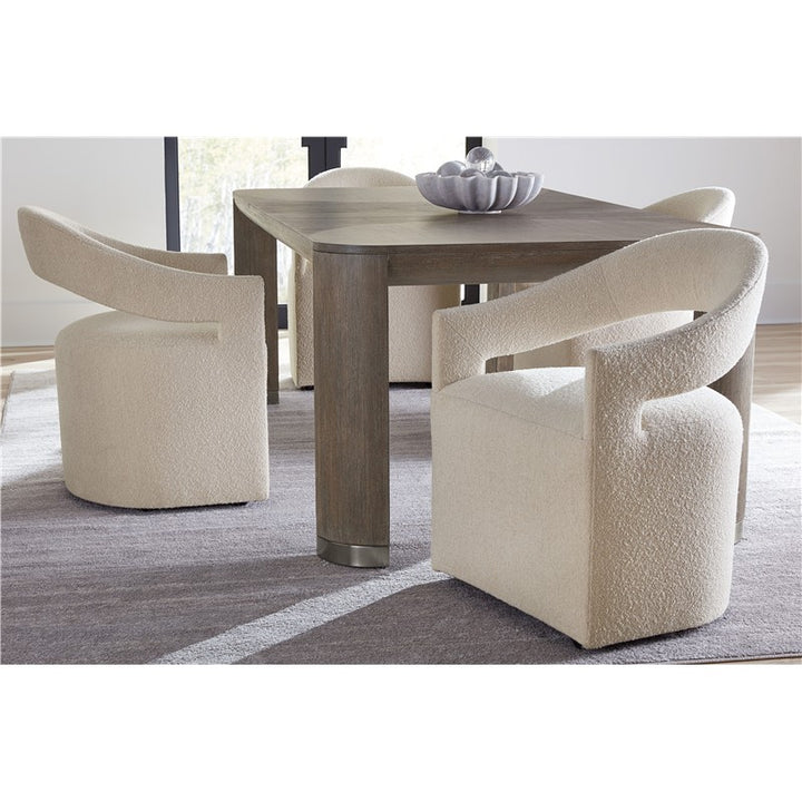 Modern Mood - Leg Dining Table With 1-24" Leaf - Dark Brown