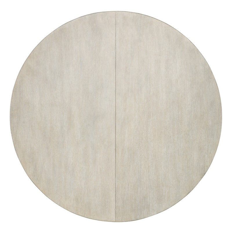 Modern Mood - Round Dining Table With 1-18" Leaf - Beige