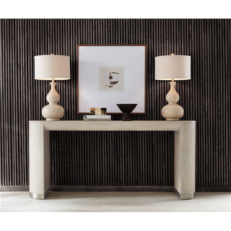 Modern Mood - Wood Console Table - Beige