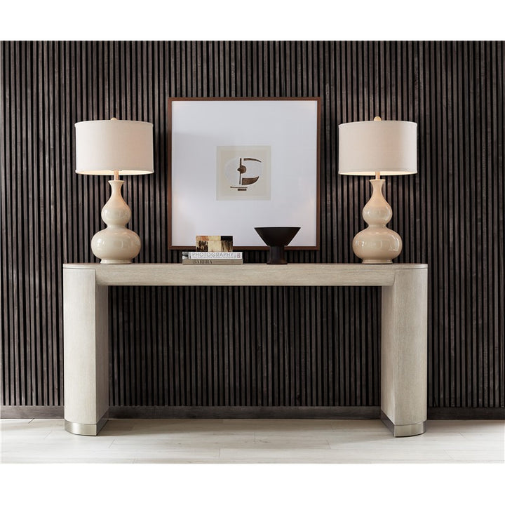 Modern Mood - Wood Console Table - Beige