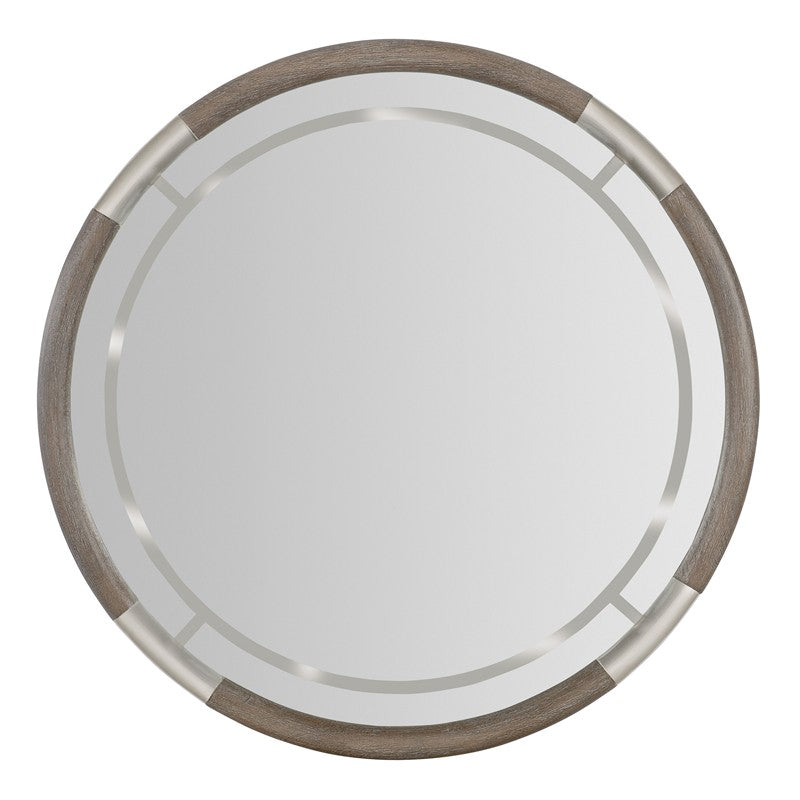 Modern Mood - Round Mirror - Dark Brown