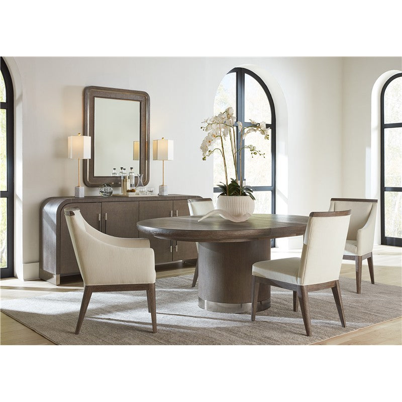Modern Mood - Raffia Landscape Mirror - Dark Brown