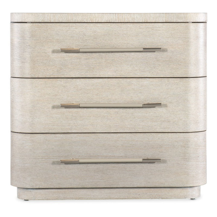 Modern Mood - Three Drawer Nightstand - Beige