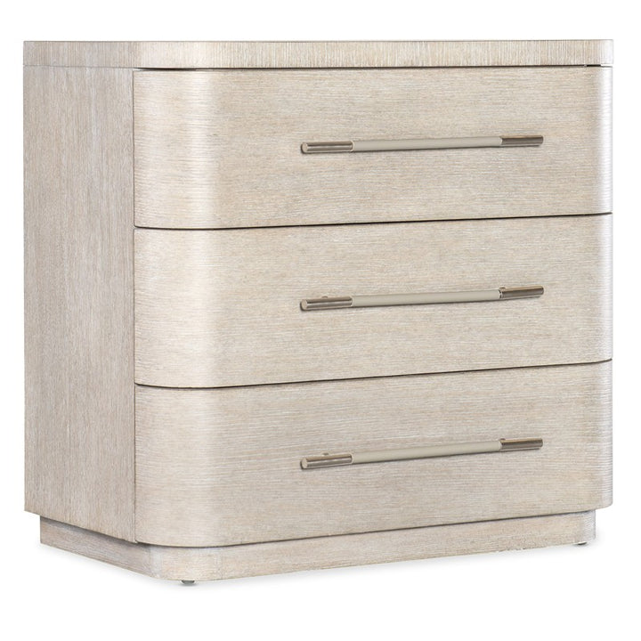 Modern Mood - Three Drawer Nightstand - Beige