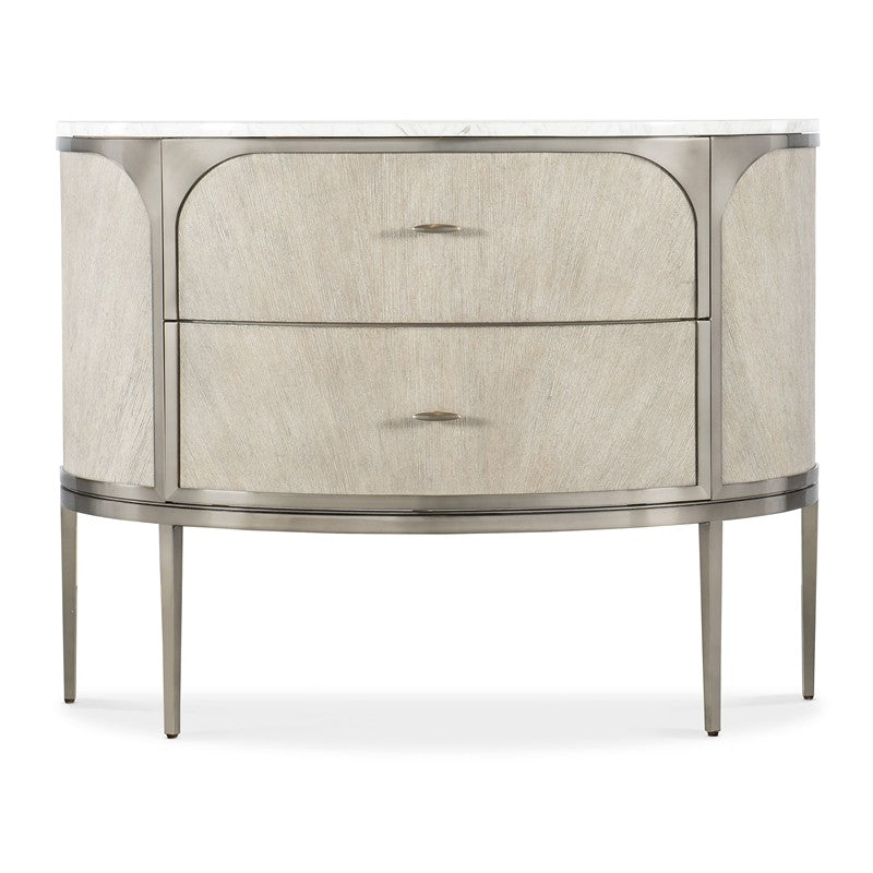 Modern Mood - Two-Drawer Nightstand - Beige