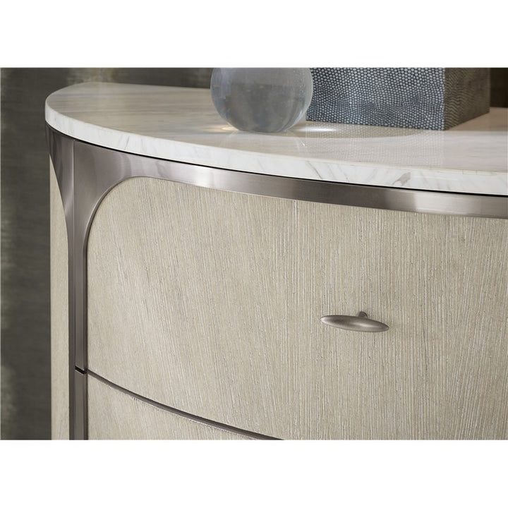 Modern Mood - Two-Drawer Nightstand - Beige