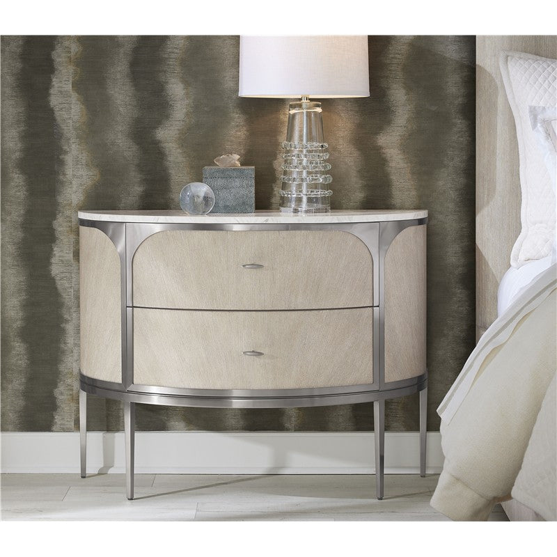 Modern Mood - Two-Drawer Nightstand - Beige