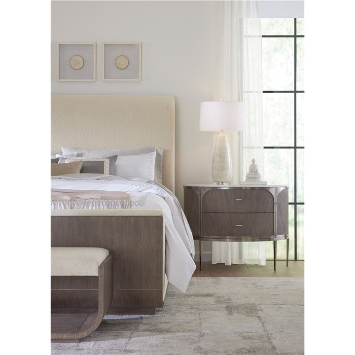 Modern Mood - Two Mink Drawer Nightstand - Dark Brown