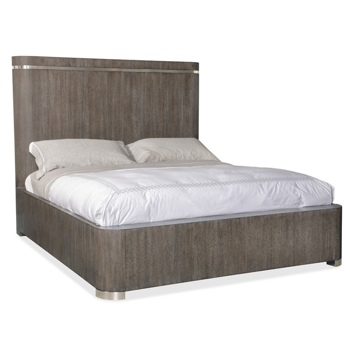 Modern Mood - California King Panel Bed - Dark Brown