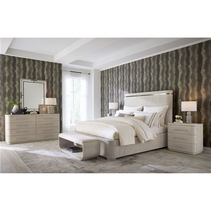 Modern Mood - King Panel Bed - Beige